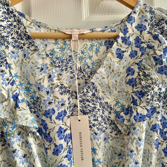 NWT Rebecca Taylor Sleeveless Ava V Neck Dress - Picture 5 of 14